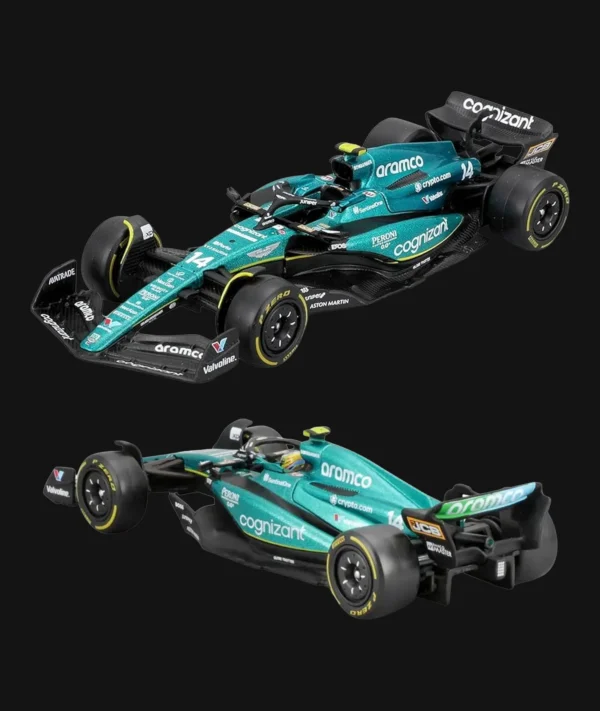 Miniatura Formula 1 Bburago Aston Martin Aramco
